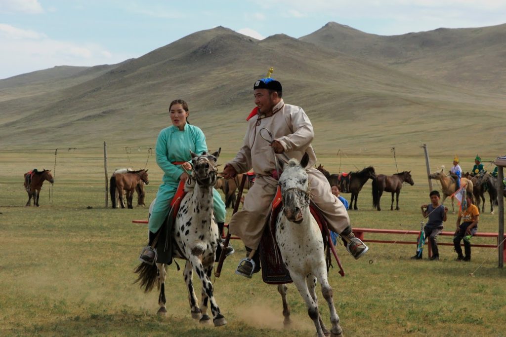 Horseback riding in Mongolia